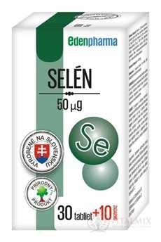 EDENPharma SELEN 50 mikrogramů tbl 30 + 10 zdarma (40 ks)