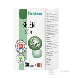 EDENPharma SELEN 50 mikrogramů tbl 30 + 10 zdarma (40 ks)