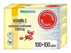 EDENPharma VITAMIN C 1000 mg (Výhodné balení) tbl s postupným uvolňováním 2x100 (200 ks)