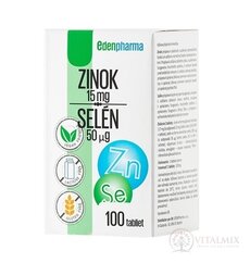 EDENPharma ZINEK 15 mg + SELEN 50 mikrogramů tbl 1x100 ks