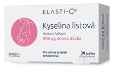 Elasti-Q KYSELINA LISTOVÁ 800 mikrogramů tbl 1x30 ks