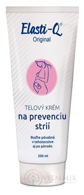 Elasti-Q Originál (inov.15) tělový krém k prevenci strií, 1x200 ml