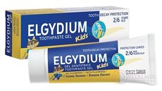 ELGYDIUM KIDS gelová zubní pasta s fluorinolom pro děti (2-6 let) s příchutí banánu 1x50 ml