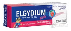 ELGYDIUM KIDS gelová zubní pasta s fluorinolom pro děti (2-6 let) s příchutí jahody 1x50 ml