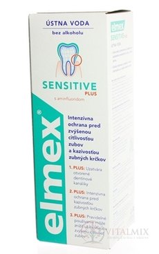 ELMEX ústní voda SENSITIVE PLUS 1x400 ml