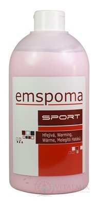 EMSPOMA Hřejivá - růžová &quot;O&quot; masážní emulze 1x1000 ml