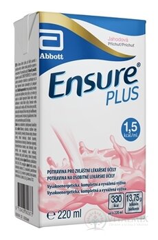 Ensure PLUS jahodová příchuť 24x220 ml