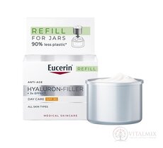 Eucerin HYALURON-FILLER+3xEFFECT Denní krém REFILL SPF30, všechny typy pleti, anti-age, náhradní náplň 1x50 ml