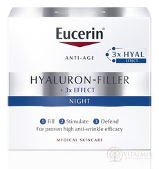 Eucerin HYALURON-FILLER noční krém proti vráskám intenzivní vyplňující krém 1x50 ml