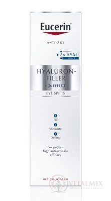 Eucerin HYALURON-FILLER oční krém proti vráskám intenzivní vyplňující krém 1x15 ml