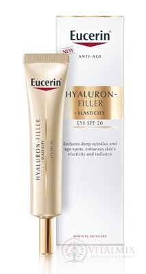 Eucerin HYALURON-FILLER+ELASTICITY oční krém SPF 20 (inov.22) 1x15 ml