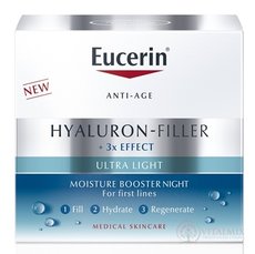 Eucerin HYALURON 3xEFFECT Noční Hydratační Booster anti-age, ultra lehký 1x50 ml