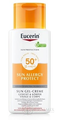 Eucerin SUN ALLERGY PROTECT SPF 50+ Gel-krém ochranný krémový gel na opalování při alergii na slunce (inov.23) 1x150 ml
