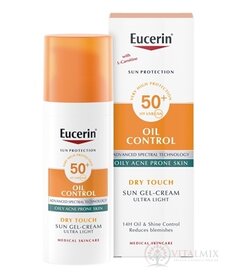 Eucerin SUN OIL CONTROL SPF 50+ ochranný krémový gel na opalování na obličej 1x50 ml