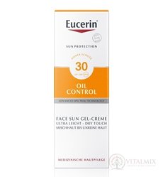 Eucerin SUN OIL CONTROL SPF 30 ochranný krémový gel na opalování na obličej 1x50 ml
