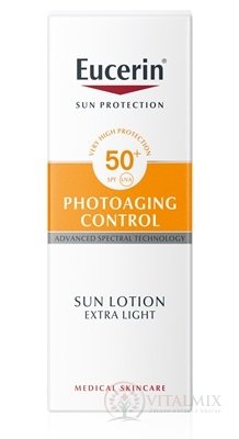 Eucerin SUN PHOTOAGING CONTROL SPF 50+ mléko extra lehké na opalování 1x150 ml
