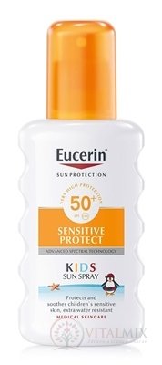 Eucerin SUN SENSITIVE PROTECT SPF 50+ dětský sprej na opalování 1x200 ml