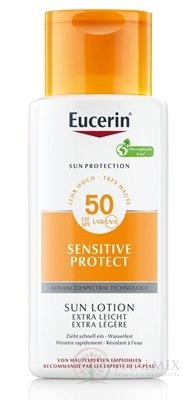 Eucerin SUN SENSITIVE PROTECT SPF 50+ Mléko extra lehké, tělové mléko na opalování (inov.23) 1x150 ml