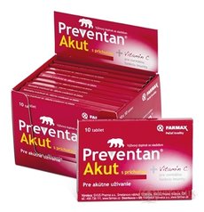 Farmax Preventan Akut s novou příchutí, box tbl (obohacený o vitamin C) 10x10 ks (100 ks)