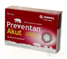 Farmax Preventan Akut s novou příchutí tbl (obohacený o vitamin C) 1x30 ks