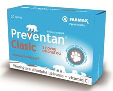 Farmax Preventan Clasic s novou příchutí + vit. C tbl 1x30 ks
