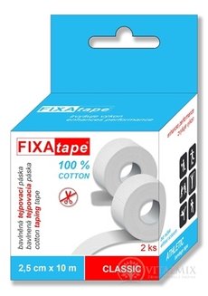FIXAtape tejpovací páska CLASSIC ATHLETIC, bavlněná 2,5cm x 10m, 1x2 ks