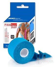 FIXAtape SPORT STANDARD Kinesiology elastická tejpovací páska modrá, 5 cm x 5 m 1x1 ks