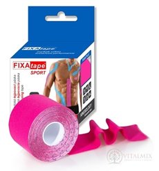 FIXAtape SPORT STANDARD Kinesiology elastická tejpovací páska růžová, 5 cm x 5 m 1x1 ks