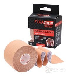 FIXAtape SPORT STANDARD Kinesiology elastická tejpovací páska tělová, 5 cm x 5 m 1x1 ks