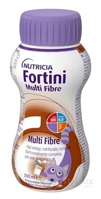 Fortini Multi Fibre pro děti výživa s čokoládovou příchutí 1x200 ml