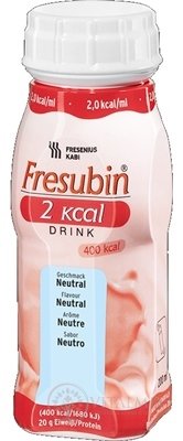 Fresubin 2 kcal DRINK příchuť neutrální (2,0 kcal / ml), 4x200 ml (800 ml)