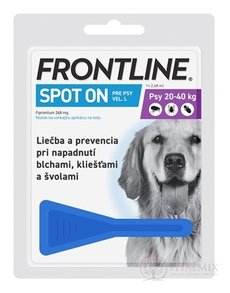 FRONTLINE Spot-on pro psy L sol (na kůži, pipeta, psy 20-40 kg) 1x2,68 ml