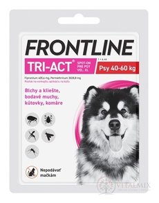 FRONTLINE TRI-ACT Spot-On pro psy XL sol (na kůži, psy 40-60 kg) 1x6 ml