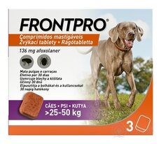 FRONTPRO 136 mg žvýkací tablety pro psy (25 - 50 kg) 1x3 ks