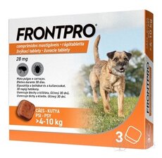 FRONTPRO 28 mg žvýkací tablety pro psy (4 - 10 kg) 1x3 ks
