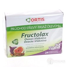 Fructolax Ovoce a vláknina KOSTKY 1x24 ks