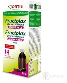 Fructolax Ovoce a vláknina SIRUP (příchuť jablka) 1x250 ml