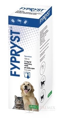 FYPRYST 2,5 mg/ml kožní sprej - roztok pro kočky a psy 1x100 ml