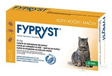 FYPRYST 50 mg KOČKY roztok na kapání na kůži pro kočky (pipeta) 1x0,5 ml