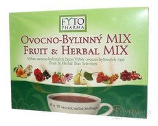 FYTO ovocně-BYLINNÝ MIX - Dárková kazeta 6 druhů čajů po 10 sáčků, 60x2 g (120 g)