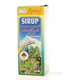 FYTO Tatranská průdušková směs SIRUP bez cukru bylinný 1x100 ml