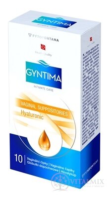 fytofontana GYNTIMA Hyaluronic vaginální čípky (inov.2025) 1x10 ks