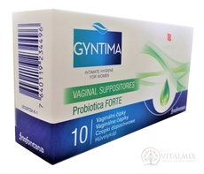 Fytofontana GYNTIMA Probiotica FORTE Vaginální čípky (inov.2019) 1x10 ks