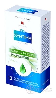 fytofontana GYNTIMA Probiotica FORTE vaginální čípky (inov.2025) 1x10 ks