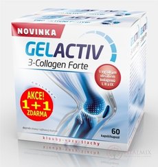 GelActiv 3-Collagen Forte Akce 1 + 1 cps 60 + 60 zdarma (120 ks), 1x1 set