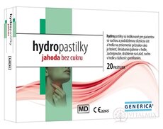 GENERICA hydropastilky jahoda bez cukru 1x20 ks
