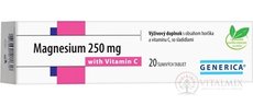 GENERICA Magnesium 250 mg + Vitamin C tbl eff 1x20 ks
