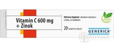 GENERICA Vitamin C 600 mg + Zinek tbl eff 1x20 ks