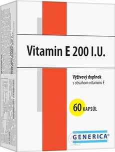 GENERICA Vitamin E 200 IU cps 1x60 ks