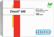 GENERICA Zinavit 600 s příchutí pomeranče tbl (vitamín C + Zinek) 1x120 ks